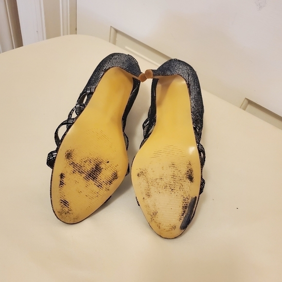 Kate Preston Caged Silver Metallic Stilleto  size 9.5M - Picture 7 of 10